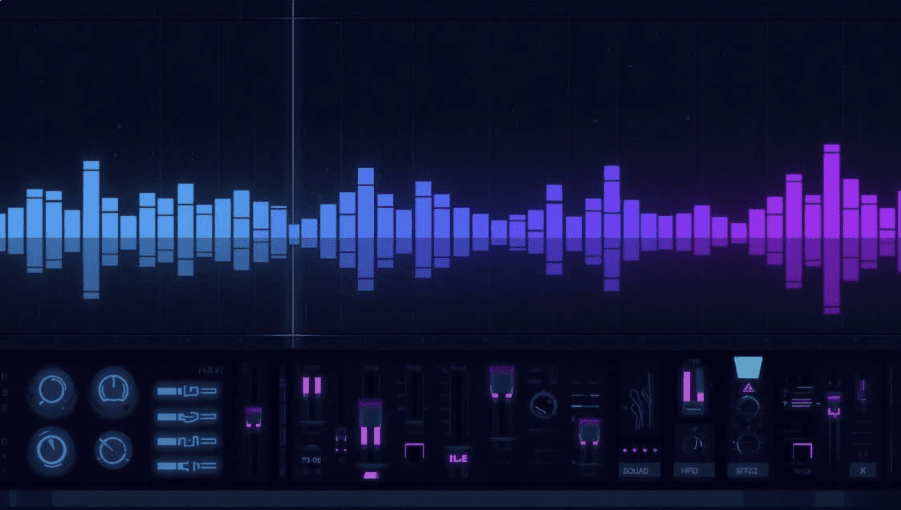 Audio tone generator — visualization and control panel